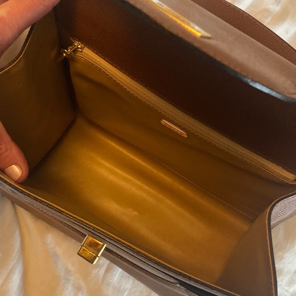 Bally Brown Leather Top Handle Bag - Picture 10 of 17